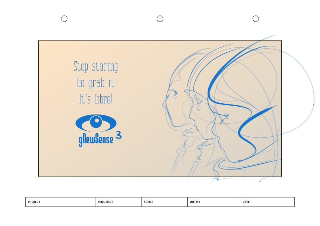 Illustration. Three women stare are gNewSense 3's logo.